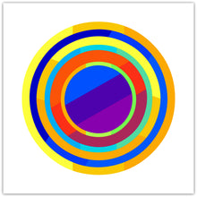Circles of Swing 1 - abstrakt kunst fra Helt Sort Galleri