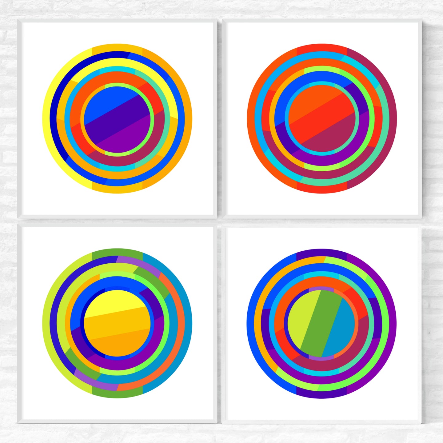 Circles of Swing - abstrakte kunstværker af Helt Sort