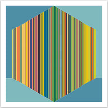 Cube og Lines abstrakt kunst fra Helt Sort Galleri