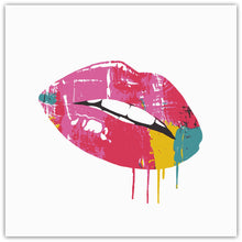Dripping Lips - pop art kunst fra Helt Sort Galleri