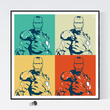 Iron Man - pop art kunst fra Helt Sort Galleri