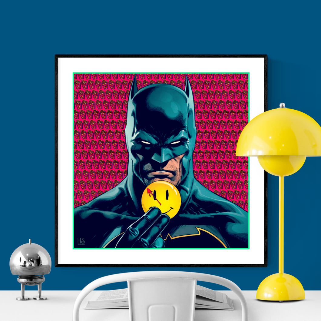 Keep Smiling - pop art kunstværk af Helt Sort