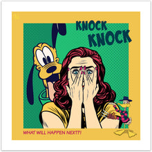 Knock Knock - pop art kunst fra Helt Sort Galleri