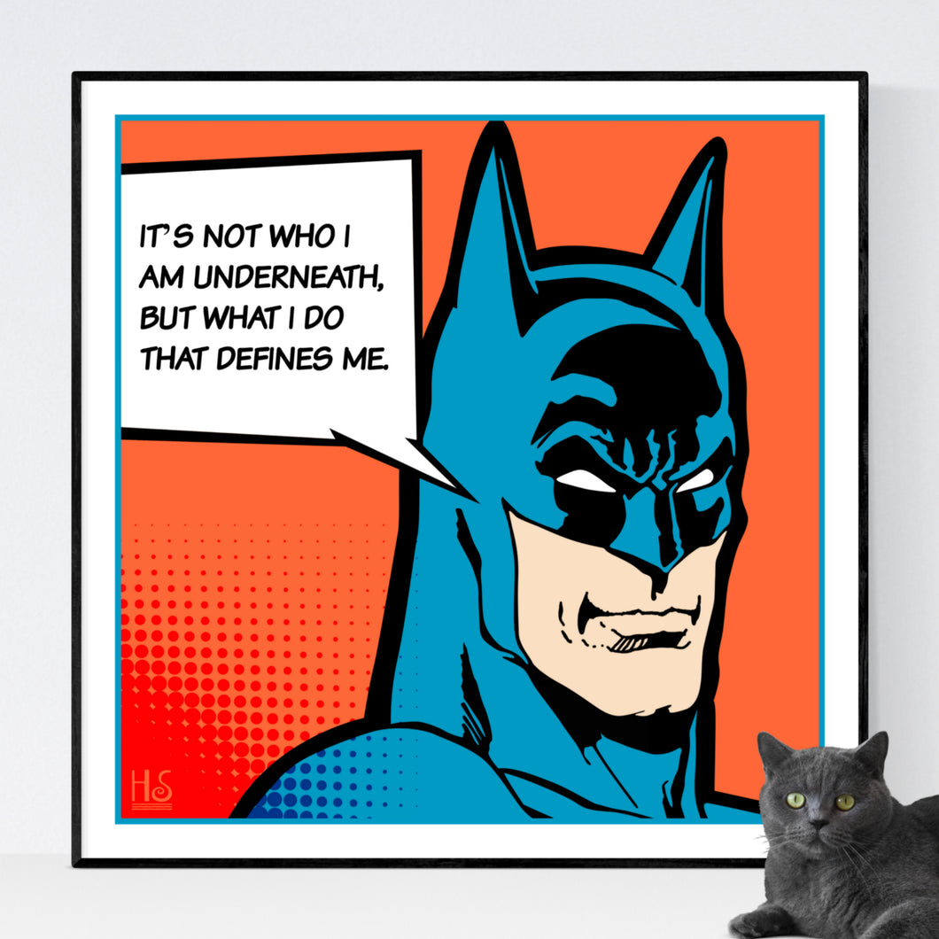 The Quote - pop art kunstværk af Helt Sort