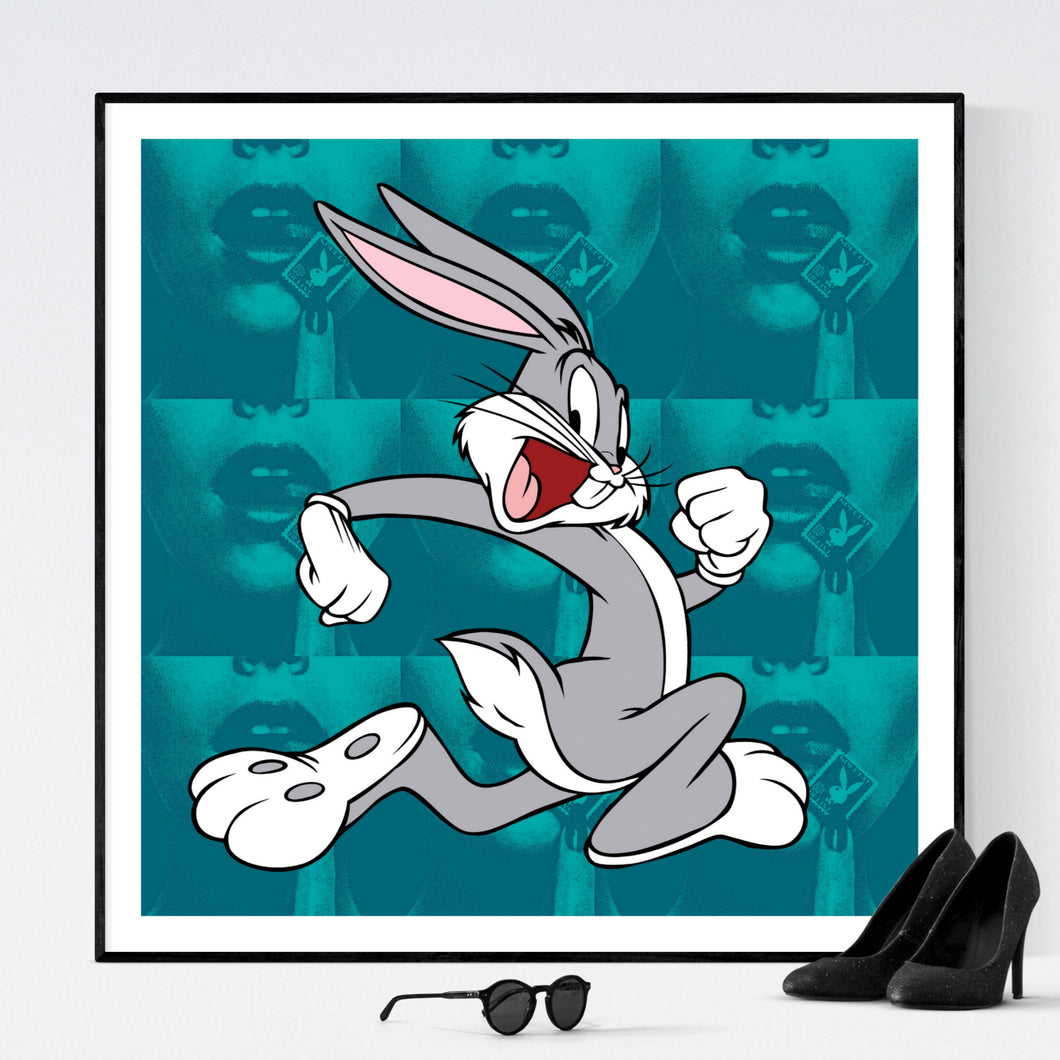 Bugs Bunny - pop art kunstværk af Helt Sort