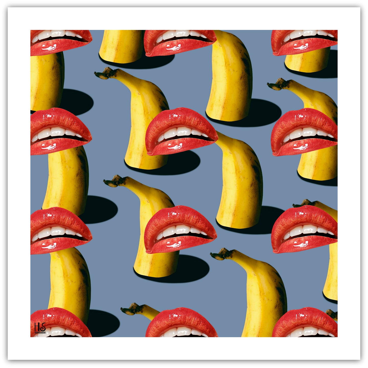Banana Love - pop art kunst af Helt Sort