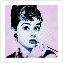 Audrey Hepburn - pop art kunst fra Helt Sort Galleri