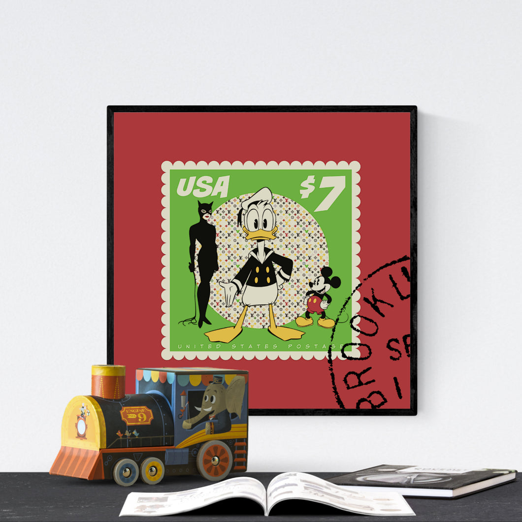 Duck Stamp - pop art kunstværk af Helt Sort