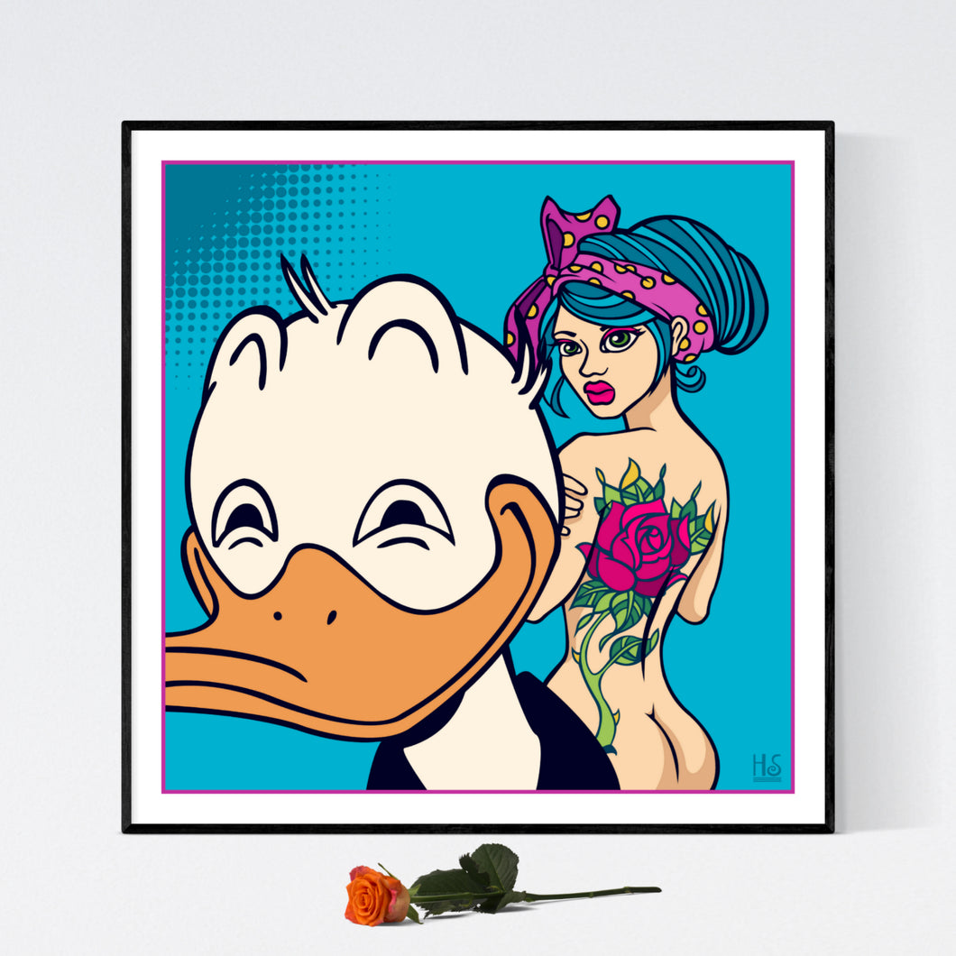 passing by - pop art kunst af Helt Sort