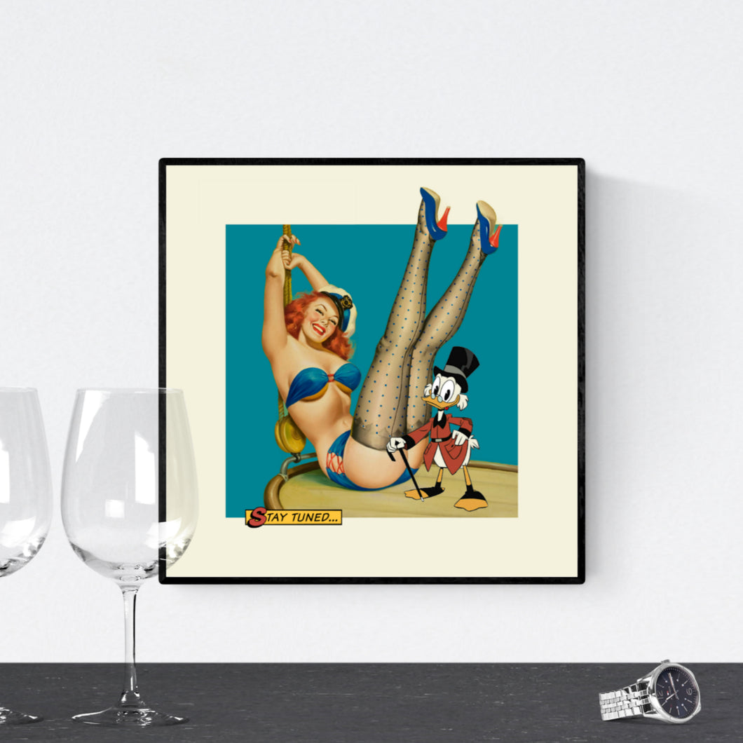 Stay Tuned - pop art kunst af Helt Sort